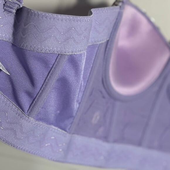 NWOT Purple Sparkly Rhinestone Bustier Crop Top Corset 36B (GORGEOUS!!) - Picture 8 of 12